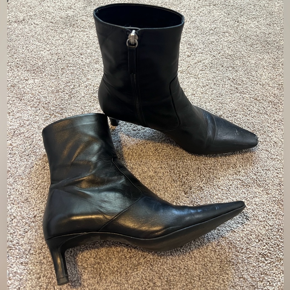 Zara black booties